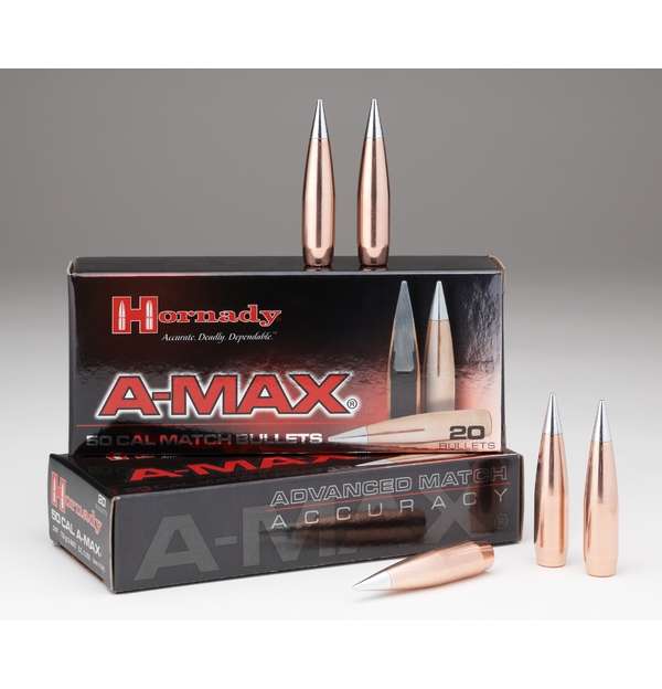 Hornady 50cal A-Max 750 grain Match OUT OF STOCK