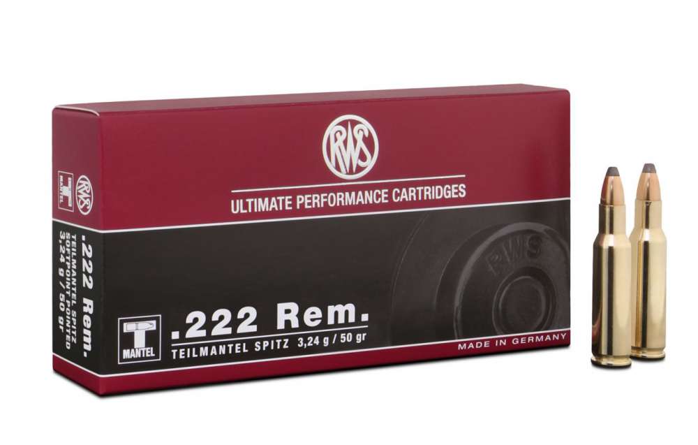 RWS .222 Remington 50gr x20 Soft Point OUT OF STOCK