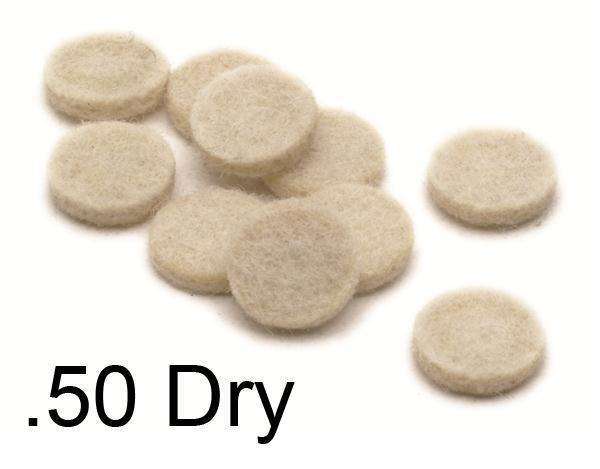 .50 Dry Felt Wads OUT OF STOCK