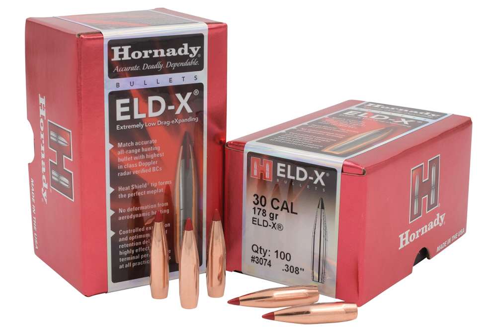 Hornady 30 cal 178gr ELD-X x100