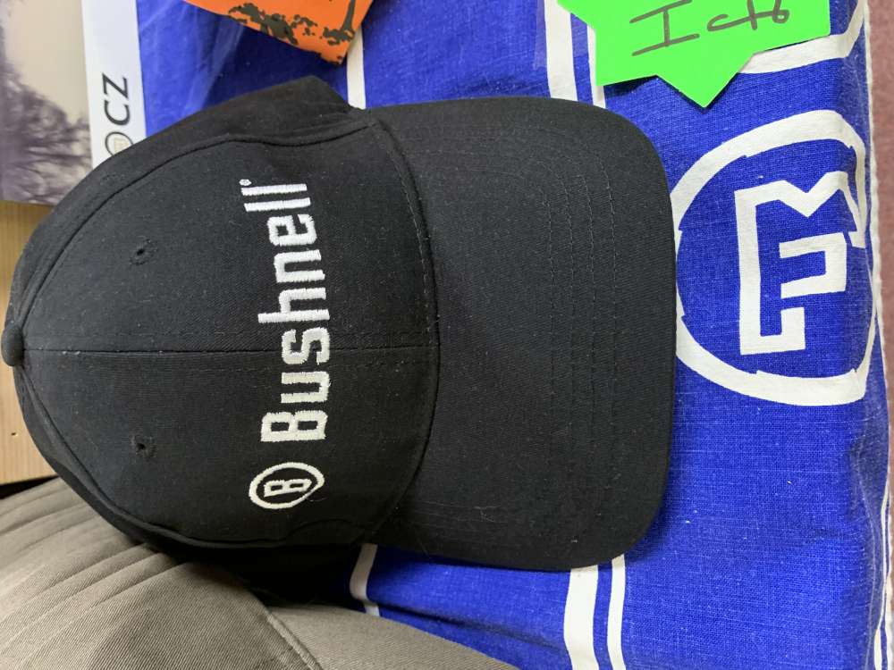 Black Bushnell baseball hat