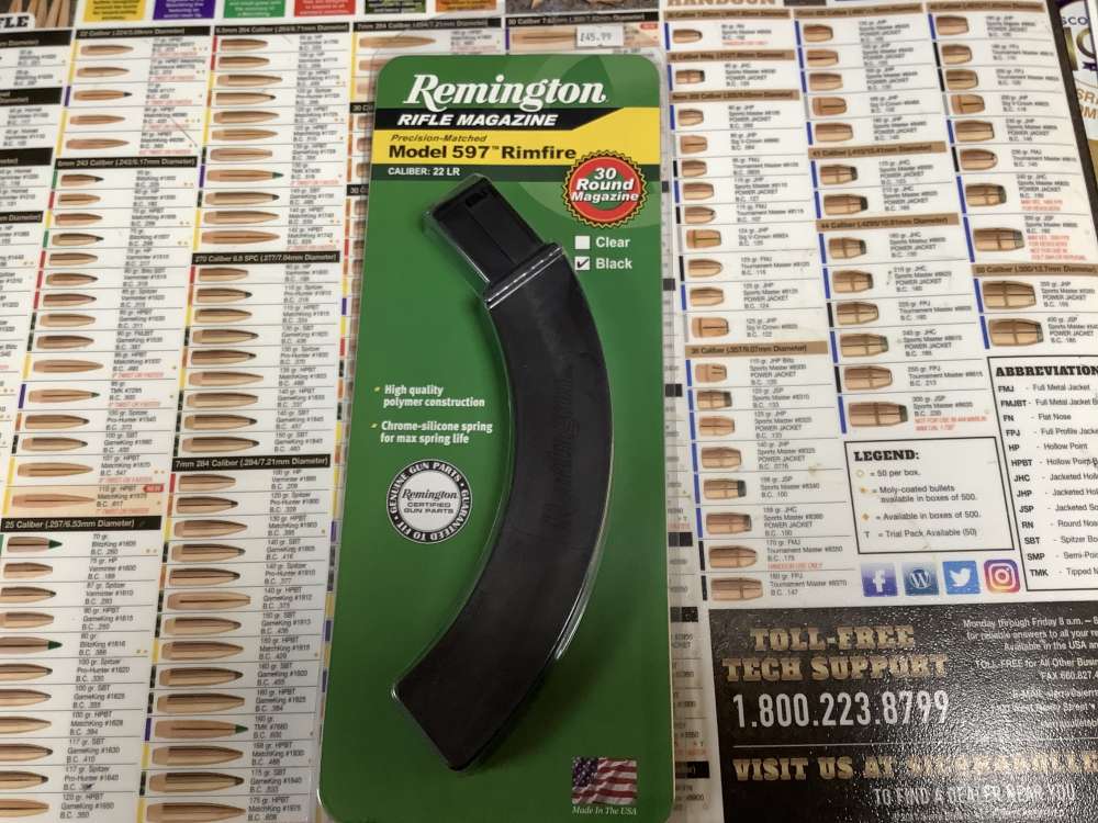 Remington model 597 .22 30rd mag