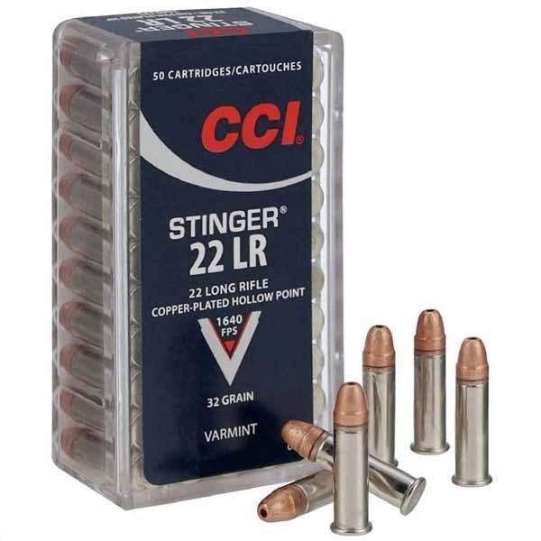 CCI .22 Stinger Copper 32gr HP Varmint per 50.  - OUT OF STOCK
